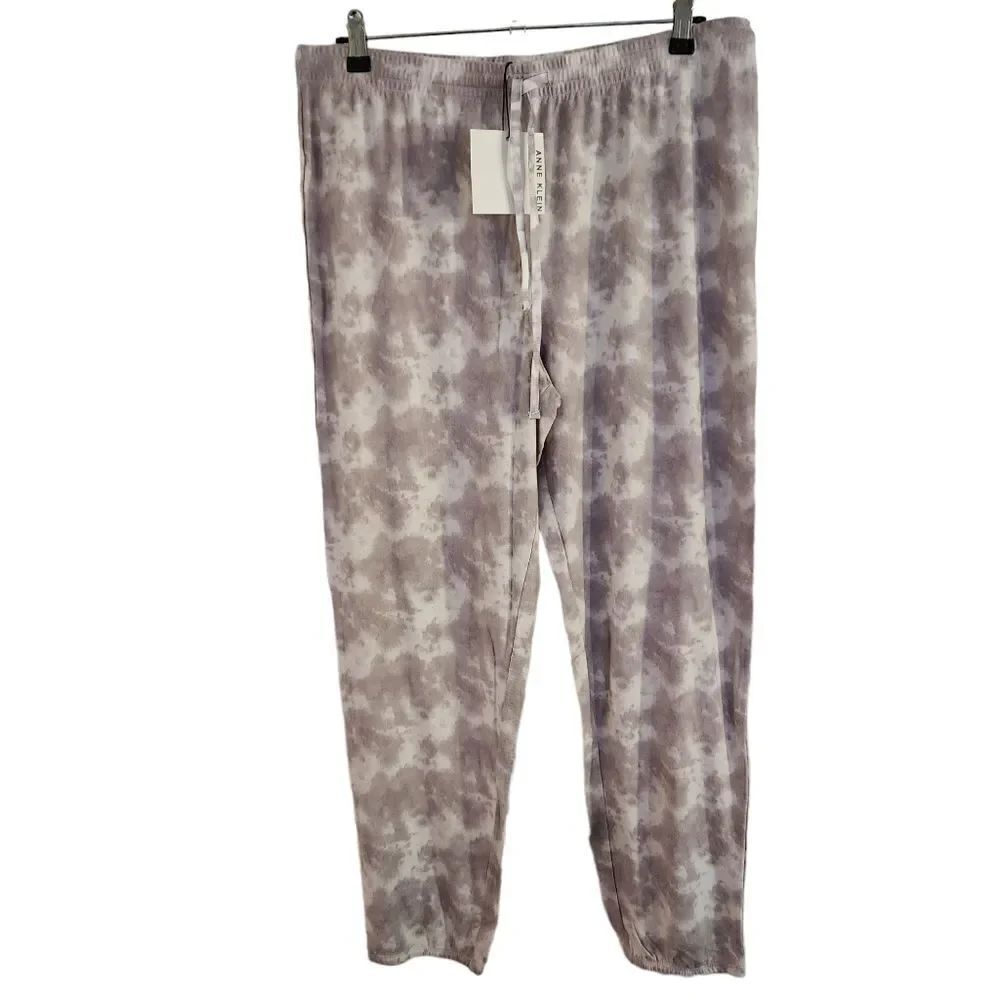 Anne Klein Tie Dye Print Jogger Loungewear Pants Size Large
